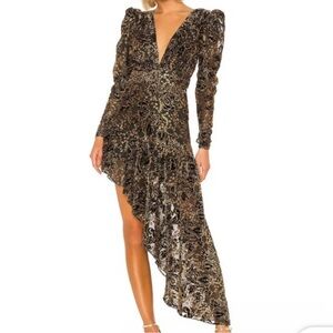 Hemant and Nandita X REVOLVE Inara Dress in Black gold size S
